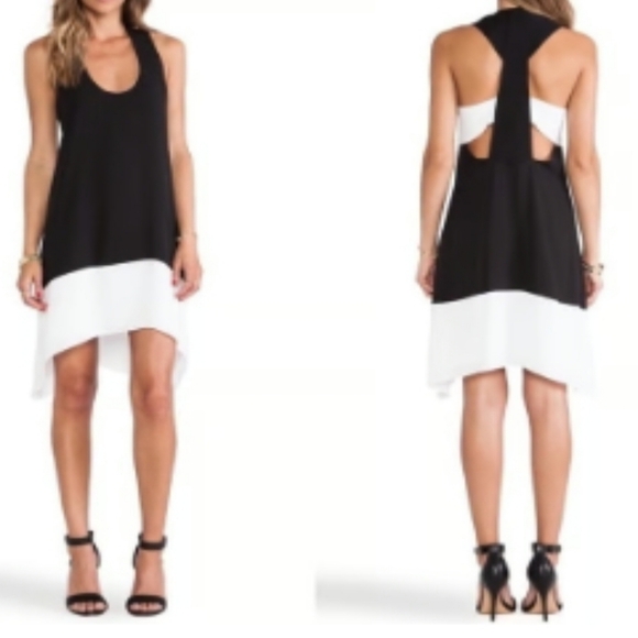 BCBGMAXAZRIA Kylie Black and White Dress - Picture 2 of 11